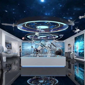 现代科技展厅3D模型下载